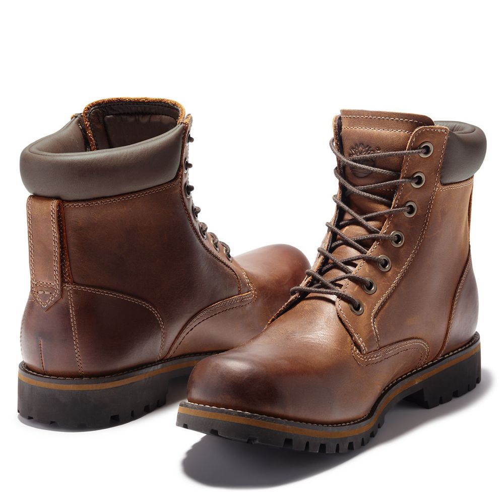 Botas Masculino - Timberland 6-Inch Rugged Impermeavel - LVPCD7195 - Marrom